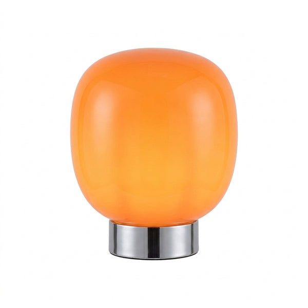 Bruno glass table lamp, Orange