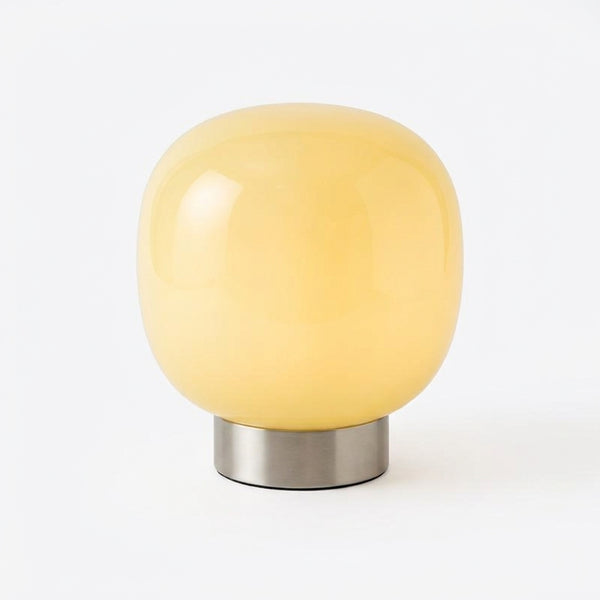 Bruno glass table lamp, Cream