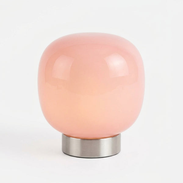 Bruno glass table lamp, Pink