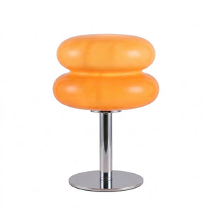 Clementine glass dome table lamp, Orange Tiered Dome