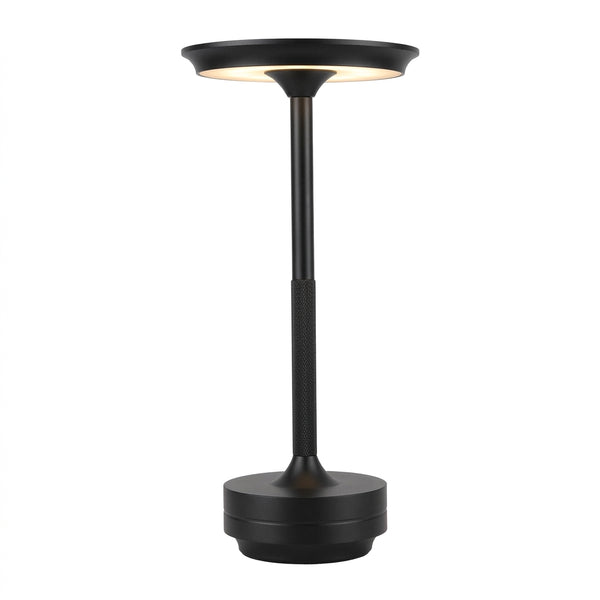 Margo cordless metal table lamp, Black