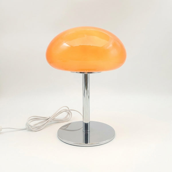 Nimbus glass mushroom table lamp, Orange
