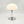 Nimbus glass mushroom table lamp, White