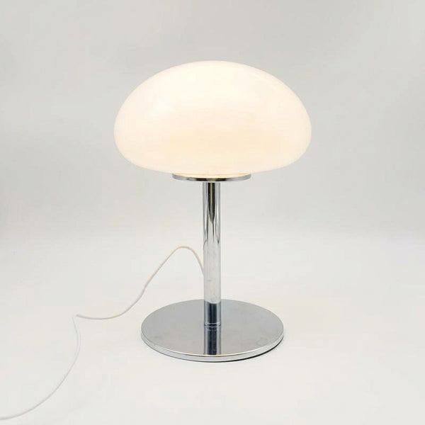 Nimbus glass mushroom table lamp, White