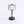 Vera cordless smoked acrylic table lamp, Black