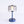 Vera cordless smoked acrylic table lamp, Blue