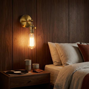 Hayden sconce beside a bed