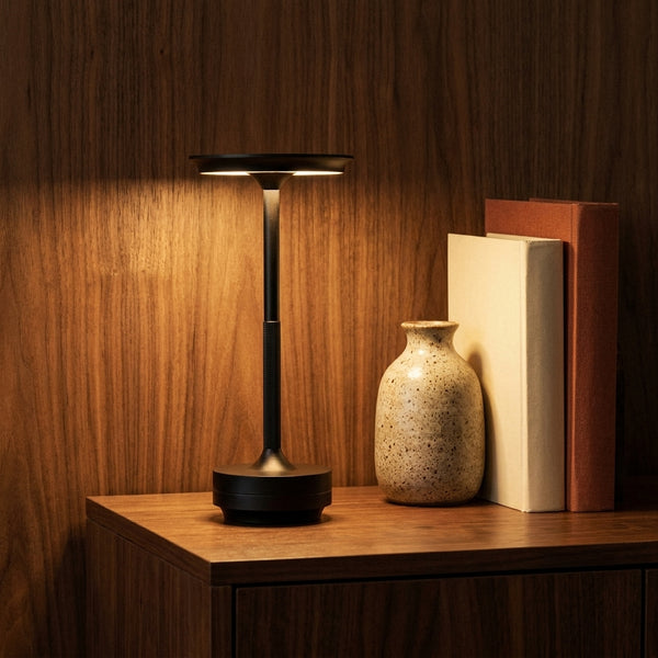 Margo Black in a warm mid century interior