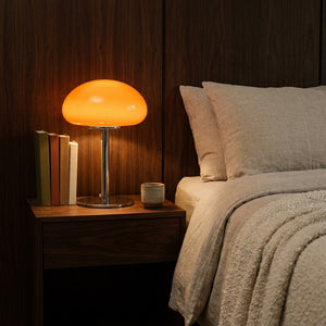 Nimbus Orange in a warm mid century interior