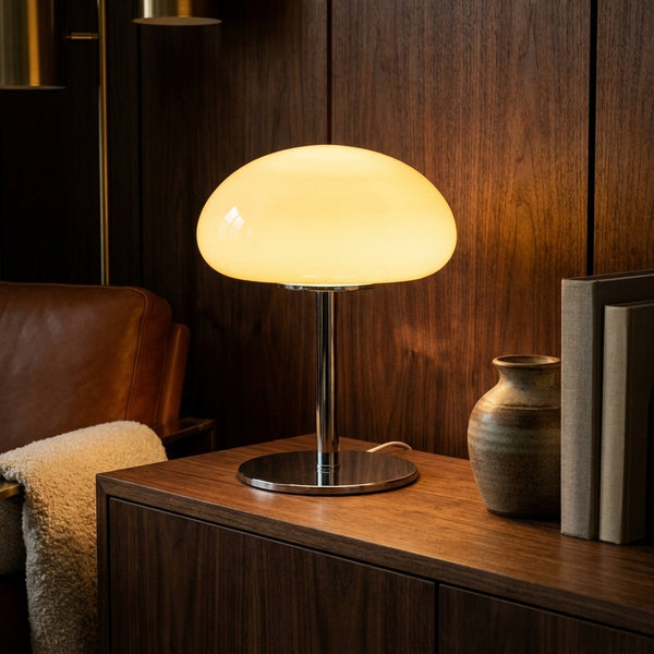 Nimbus Cream in a warm mid century interior