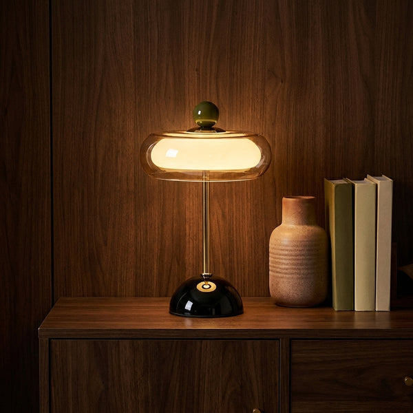 Nova Teal Green in a warm mid century interior