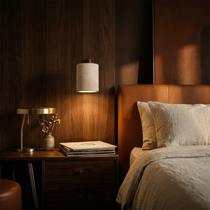 Sora Style B Dark Wood in a warm mid century interior