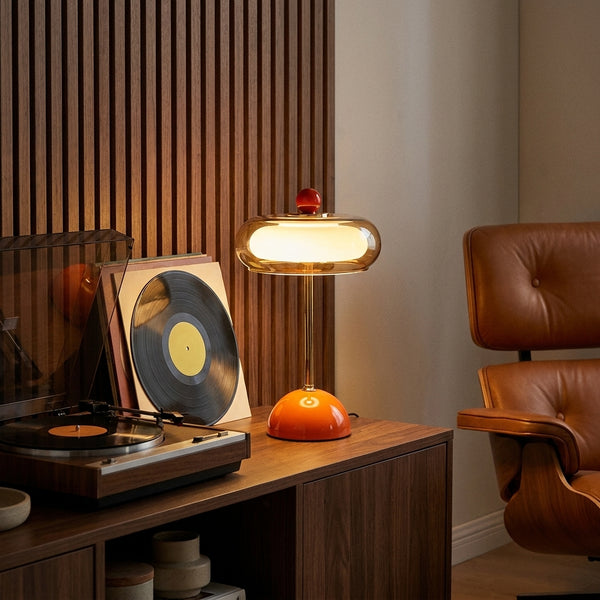 Nova Orange in a warm mid century interior