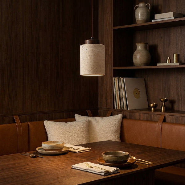 Sora Style B Dark Wood in a warm mid century interior