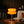 Clementine Orange Tiered Dome in a warm mid century interior