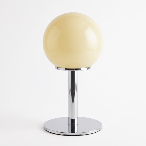 Orbit Glossy Glass Globe Table Lamp Dimmable USB Bedside Light