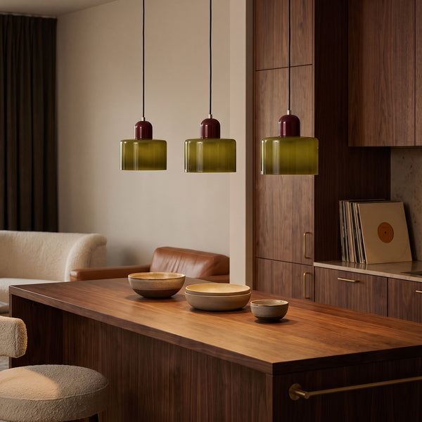 Juno pendant light in Olive