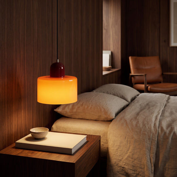 Juno pendant light in Orange