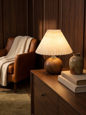 Mabel table lamp on a dresser