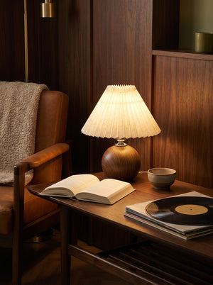 Mabel table lamp on a reading table