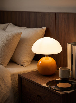 Momo table lamp on a nightstand