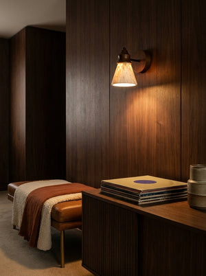 Terra wall sconce in a hallway